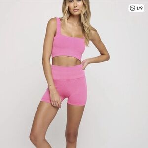 Spiritual Gangster Women’s Pink Bike Shorts